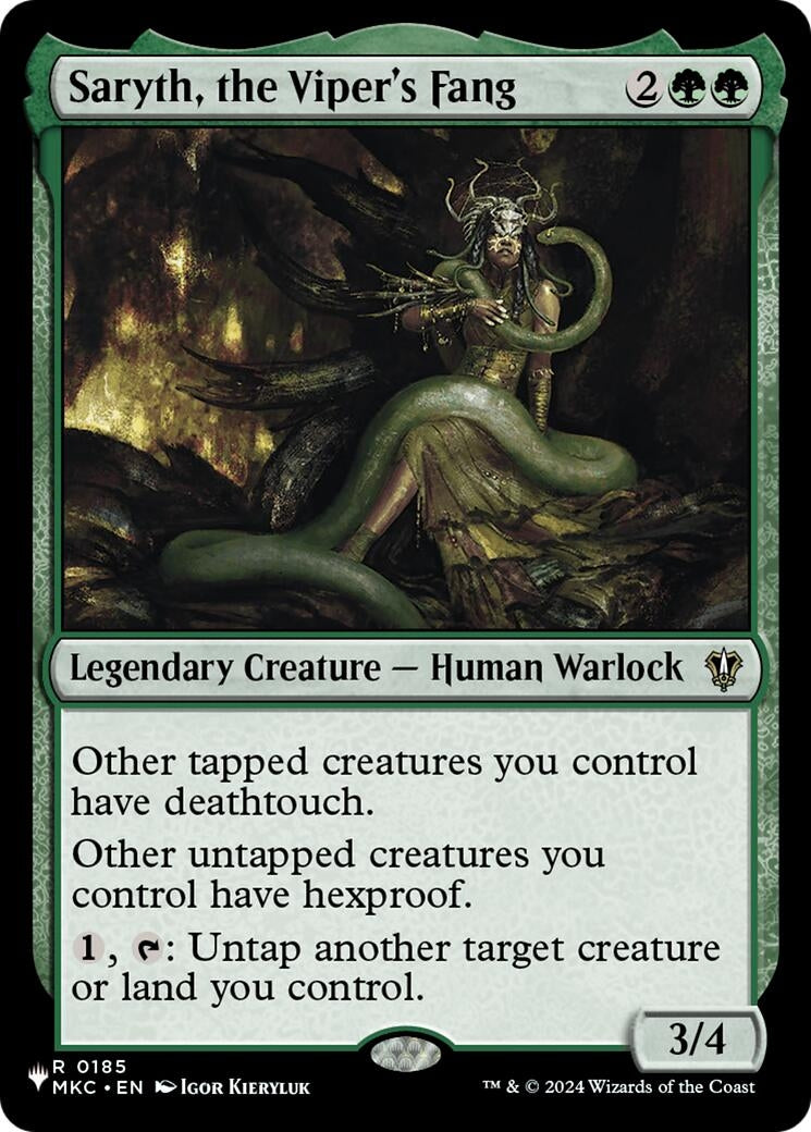 Image for Saryth, the Viper's Fang (185) (LIST) - Magic: The Gathering