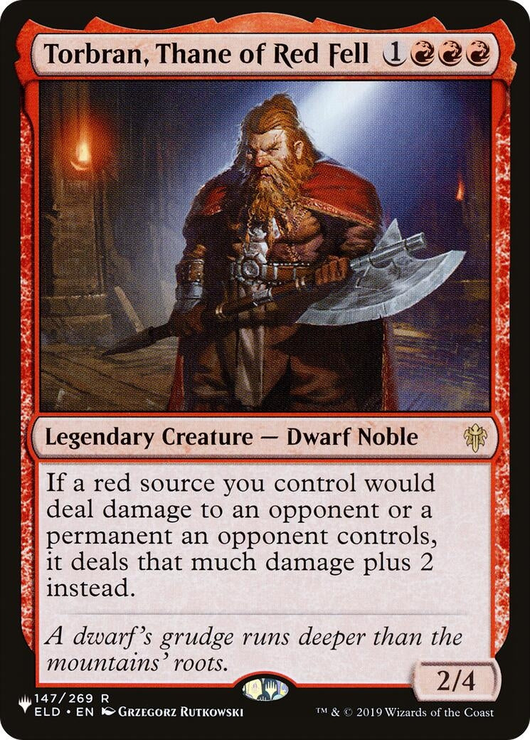 Image for Torbran, Thane of Red Fell (147) (LIST) - Magic: The Gathering