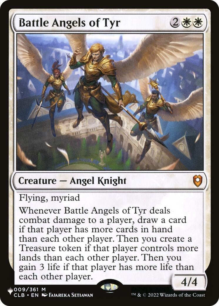 Image for Battle Angels of Tyr (9) (LIST) - Magic: The Gathering