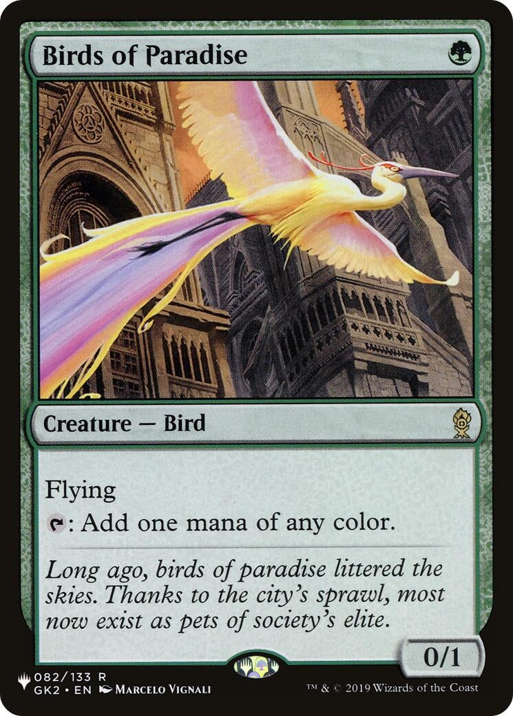 Image for Birds of Paradise (GK2) (82) (LIST) - Magic: The Gathering
