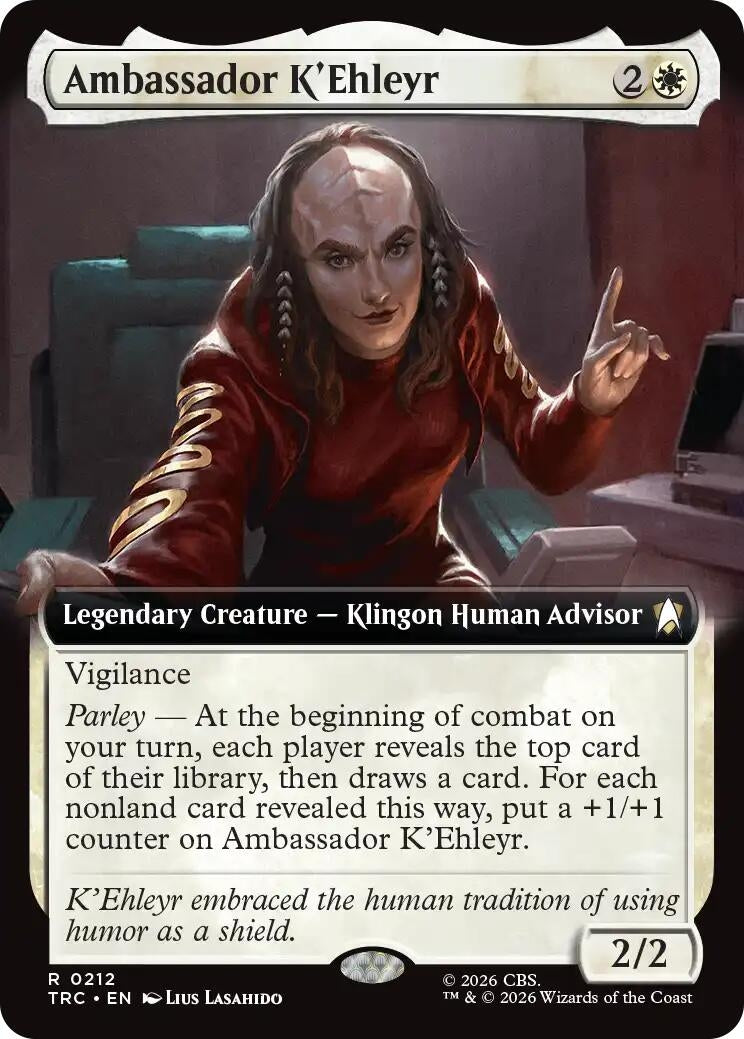 Image for Ambassador K'Ehleyr (Extended Art) (212) (TRC) - Magic: The Gathering