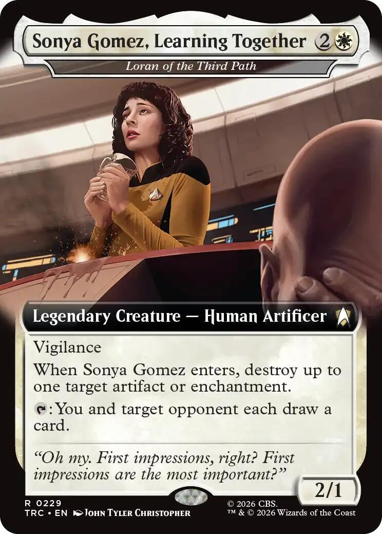 Image for Sonya Gomez, Learning Together - Loran of the Third Path (Extended Art) (229) (TRC) - Magic: The Gathering