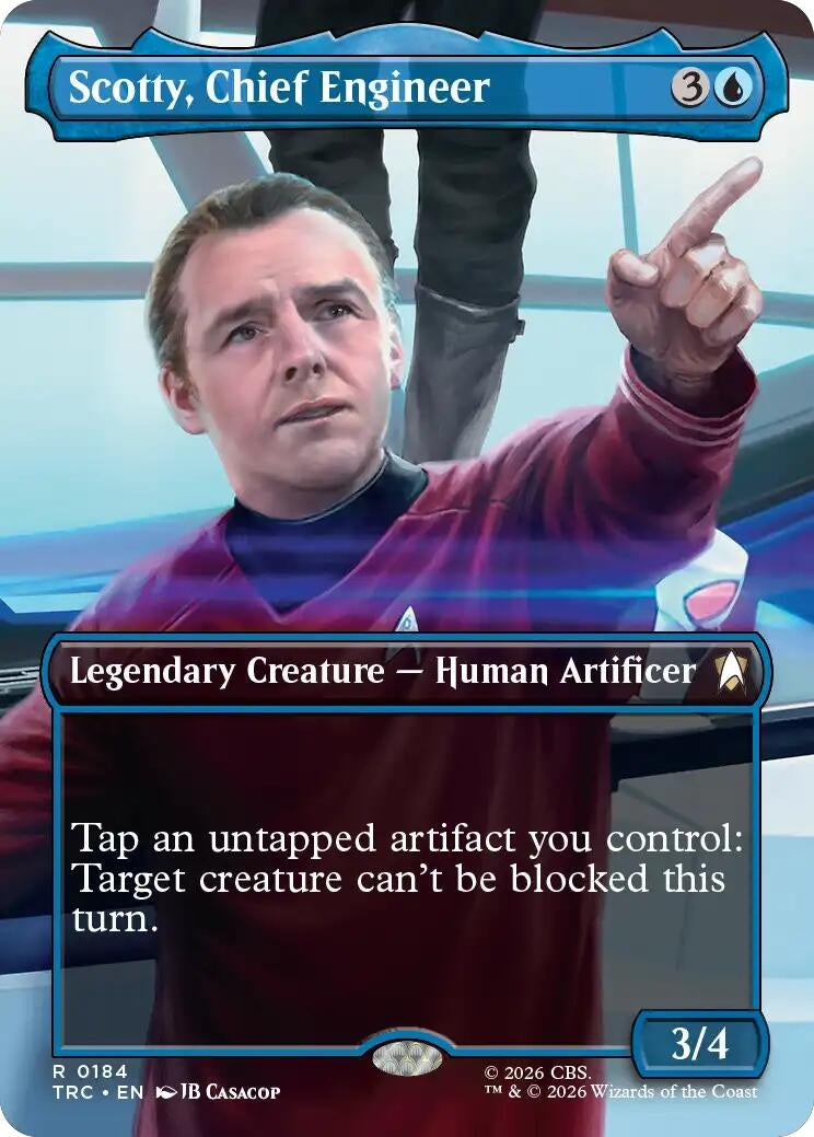 Image for Scotty, Chief Engineer (Borderless) (184) (TRC) - Magic: The Gathering