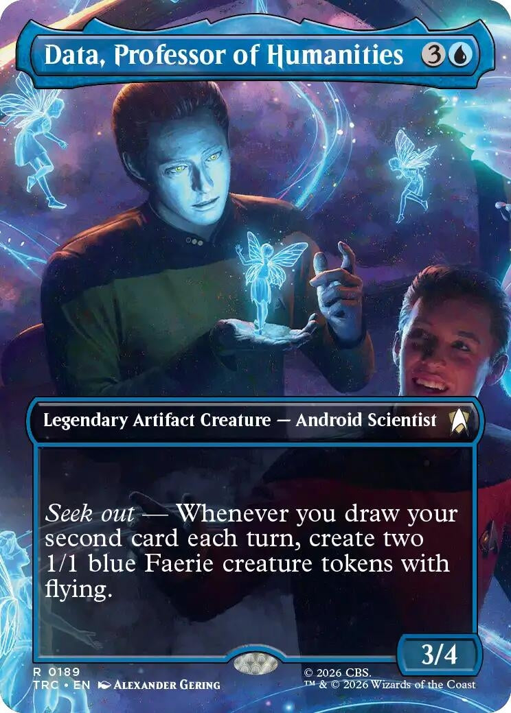 Image for Data, Professor of Humanities (Borderless) (189) (TRC) - Magic: The Gathering