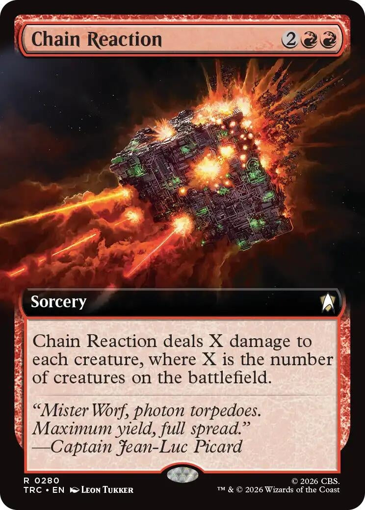 Image for Chain Reaction (Extended Art) (280) (TRC) - Magic: The Gathering