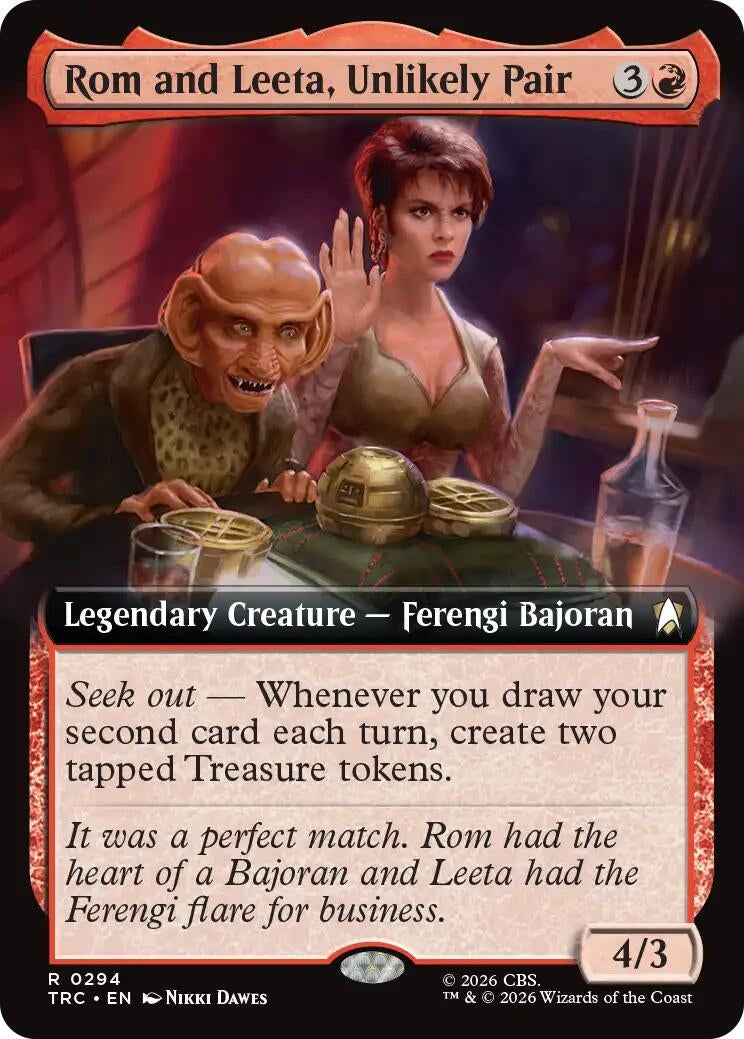 Image for Rom and Leeta, Unlikely Pair (Extended Art) (294) (TRC) - Magic: The Gathering