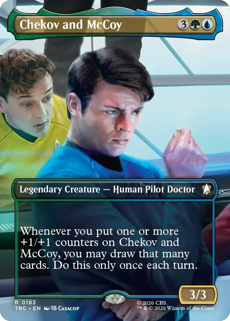 Image for Chekov and McCoy (Borderless) (183) (TRC) - Magic: The Gathering