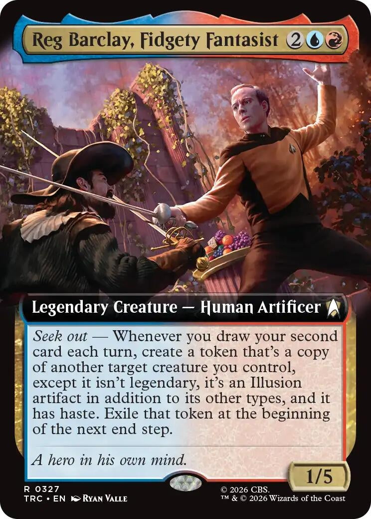 Image for Reg Barclay, Fidgety Fantasist (Extended Art) (327) (TRC) - Magic: The Gathering