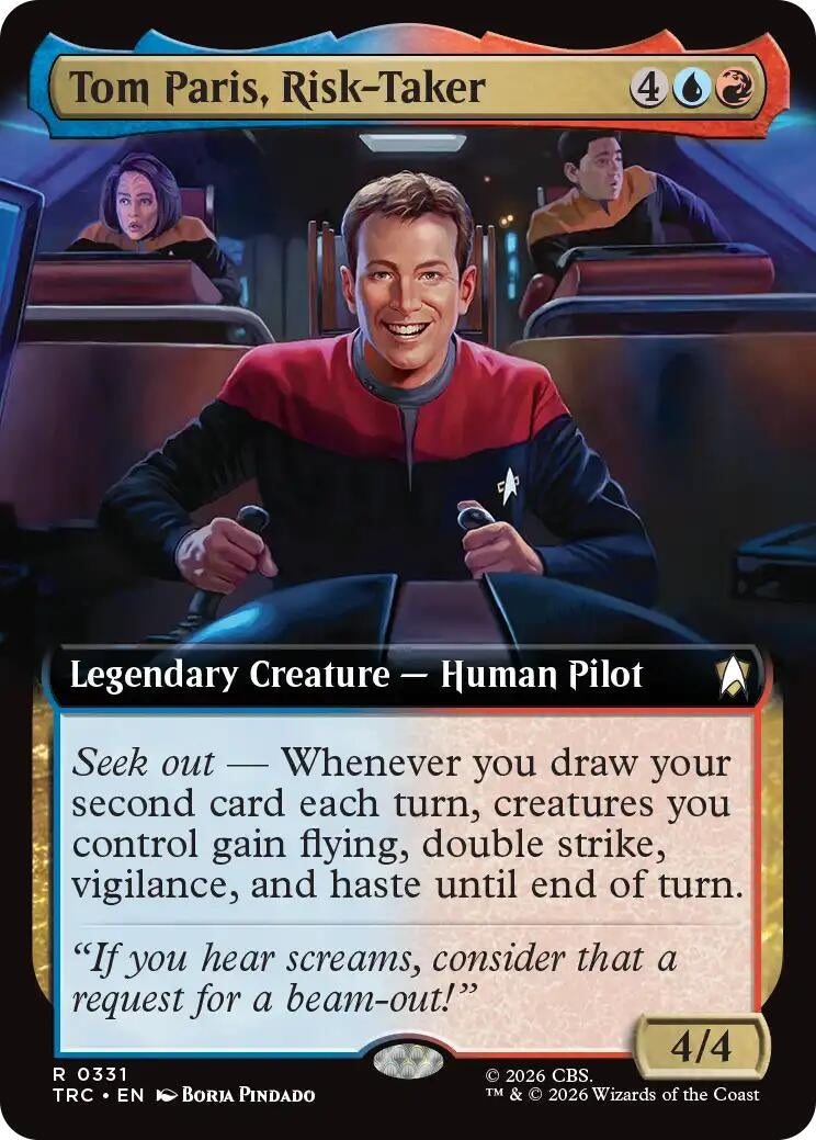 Image for Tom Paris, Risk-Taker (Extended Art) (331) (TRC) - Magic: The Gathering