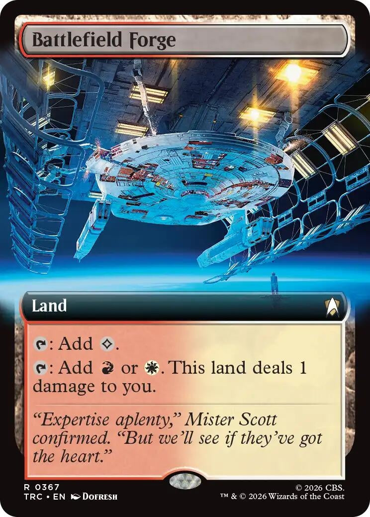 Image for Battlefield Forge (Extended Art) (367) (TRC) - Magic: The Gathering