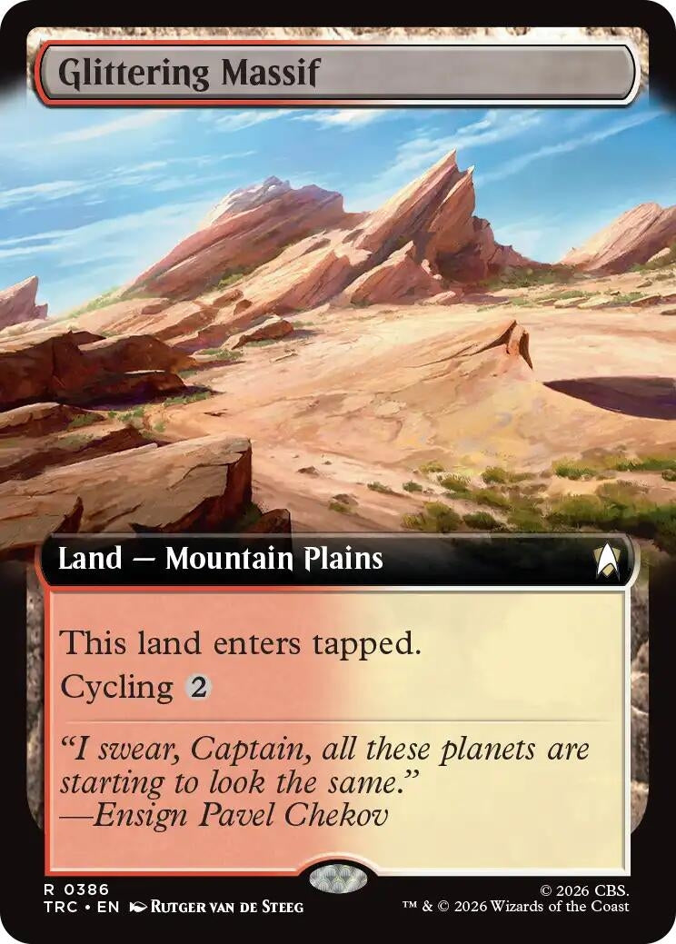 Image for Glittering Massif (Extended Art) (386) (TRC) - Magic: The Gathering