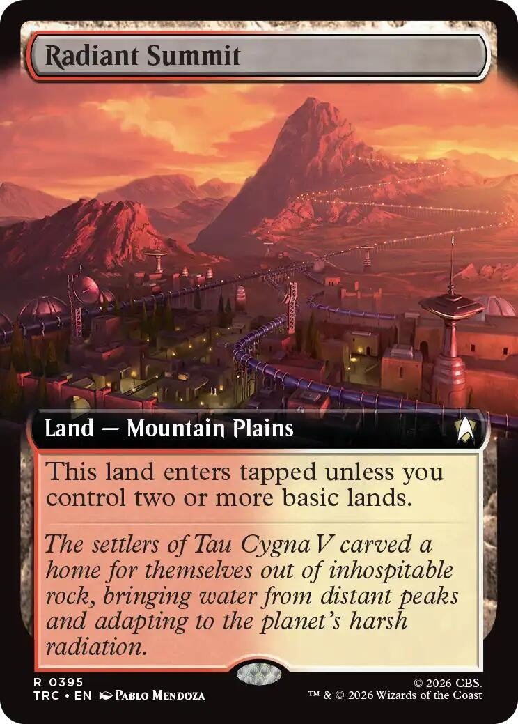 Image for Radiant Summit (Extended Art) (395) (TRC) - Magic: The Gathering