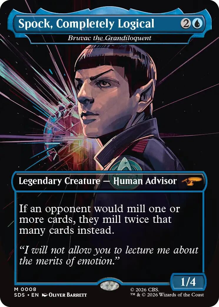 Image for Spock, Completely Logical - Bruvac the Grandiloquent (Borderless) (8) (SDS) - Magic: The Gathering