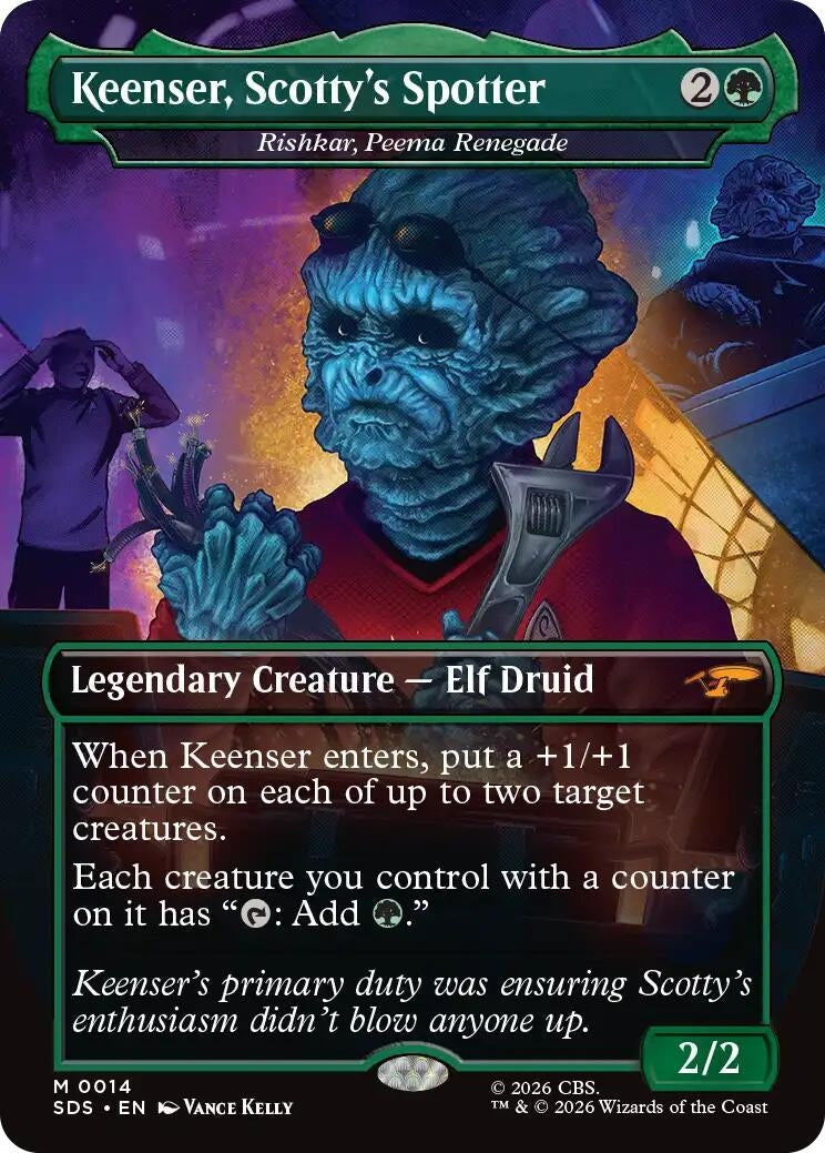 Image for Keenser, Scotty's Spotter - Rishkar, Peema Renegade (Borderless) (14) (SDS) - Magic: The Gathering