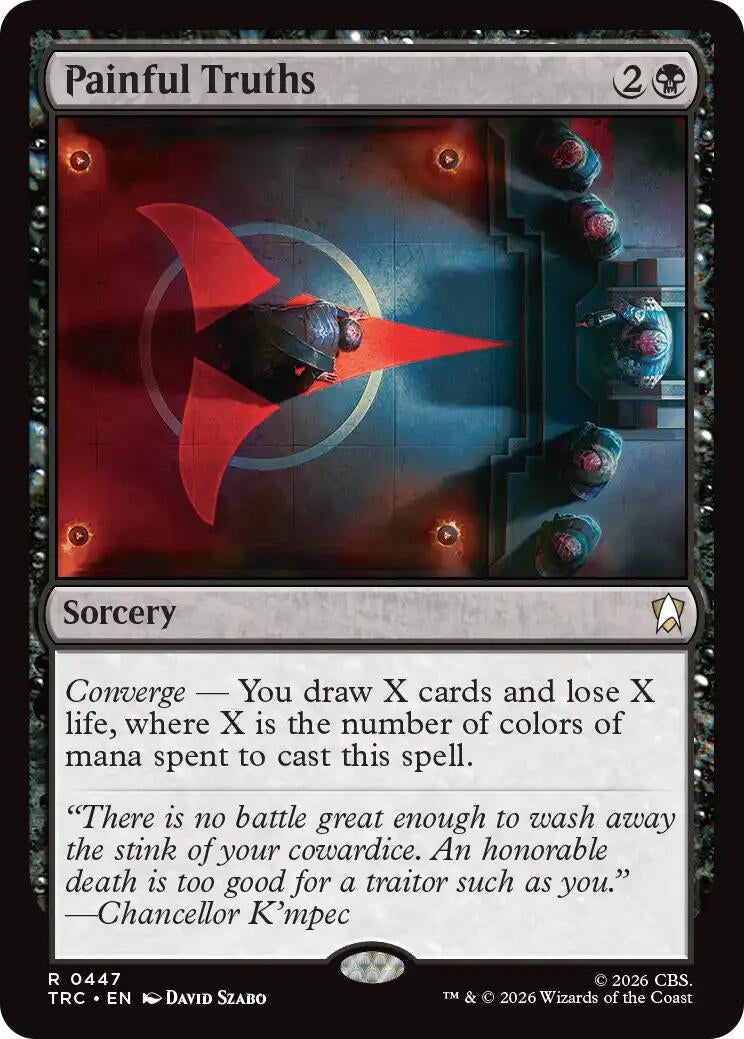 Image for Painful Truths (Surge Foil) (TRC) - Magic: The Gathering