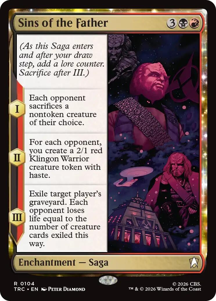 Image for Sins of the Father (Surge Foil) (TRC) - Magic: The Gathering
