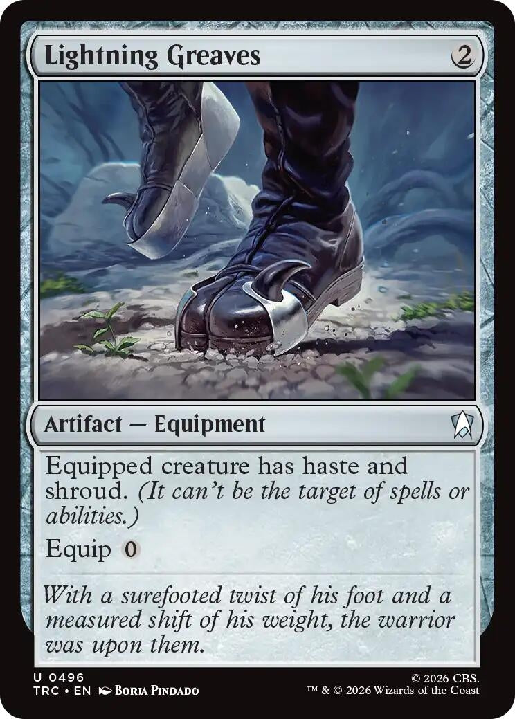 Image for Lightning Greaves (TRC) - Magic: The Gathering