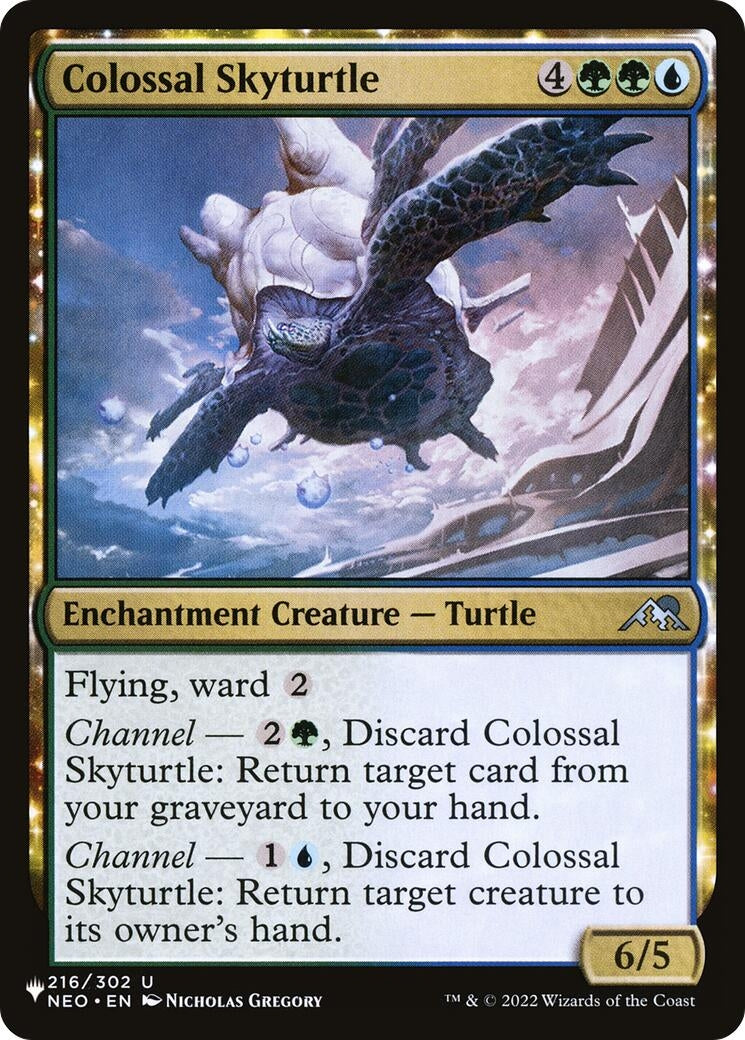 Image for Colossal Skyturtle (216) (LIST) - Magic: The Gathering