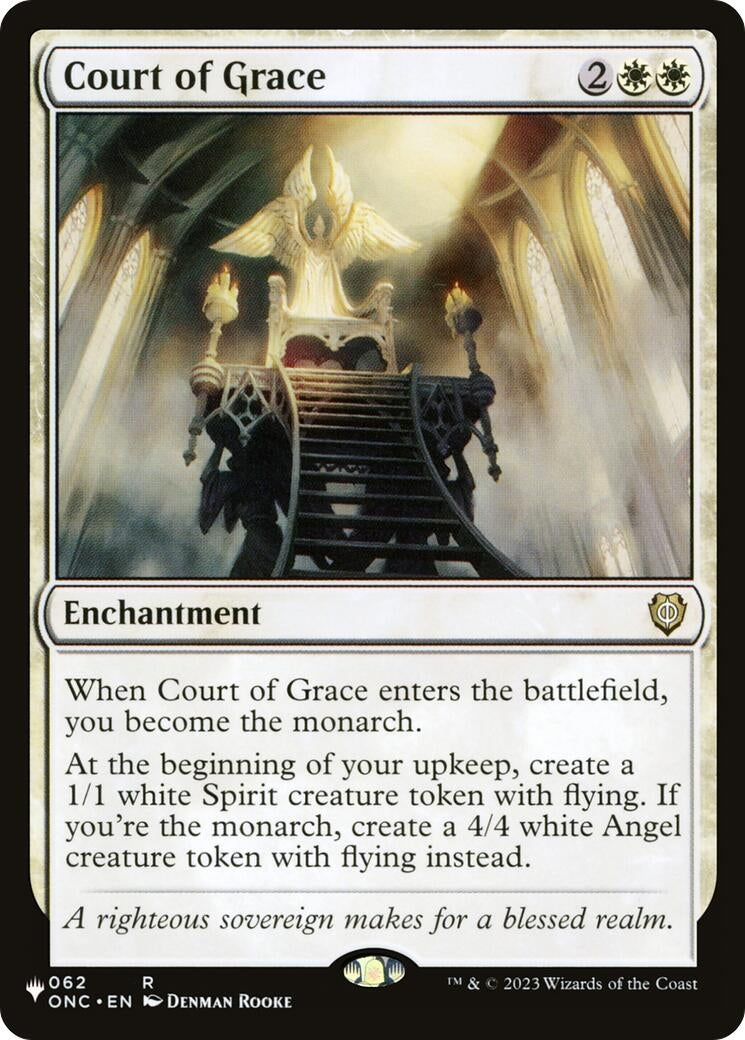 Image for Court of Grace (ONC) (62) (LIST) - Magic: The Gathering