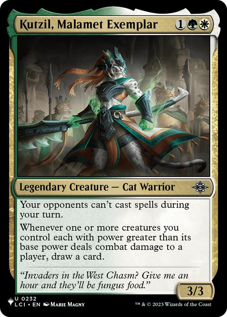Image for Kutzil, Malamet Exemplar (232) (LIST) - Magic: The Gathering