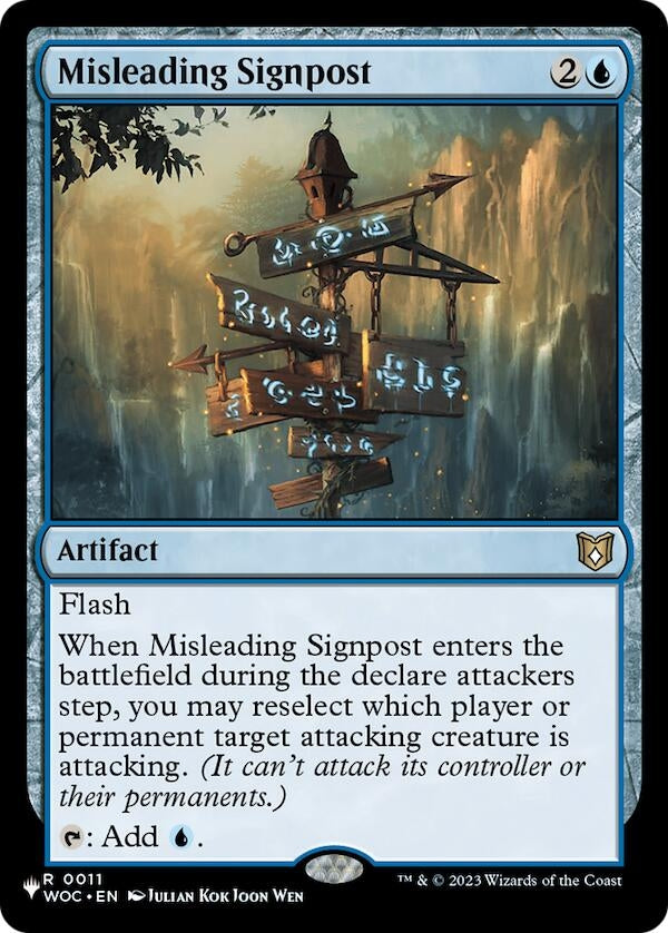 Image for Misleading Signpost (11) (LIST) - Magic: The Gathering