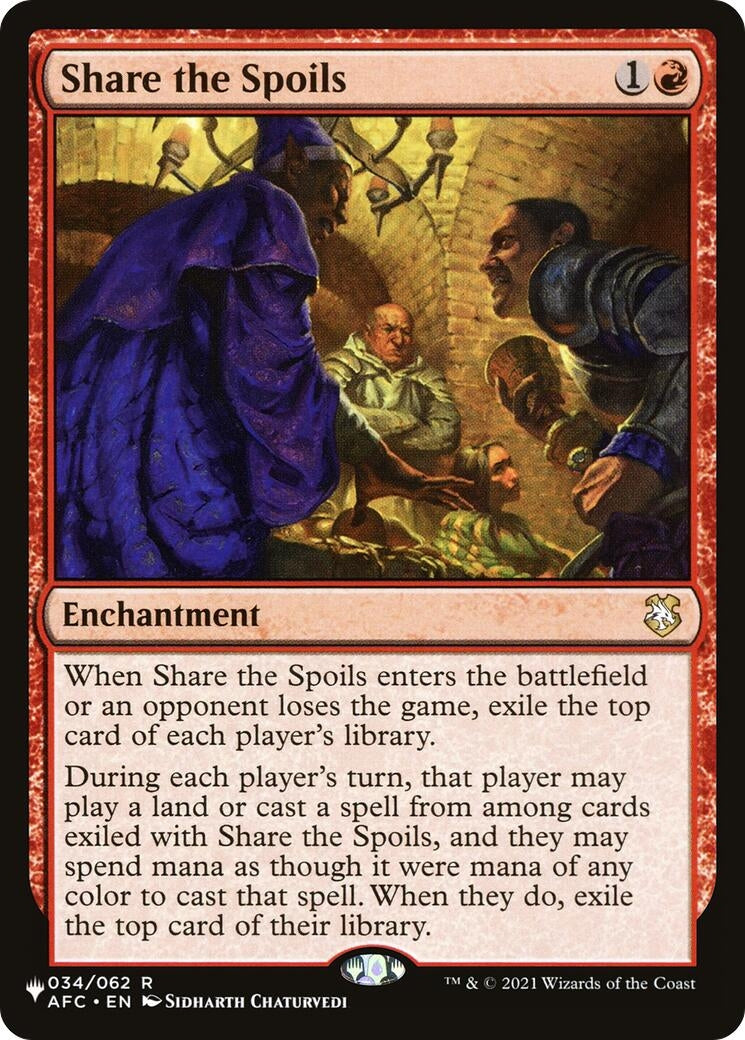 Image for Share the Spoils (34) (LIST) - Magic: The Gathering