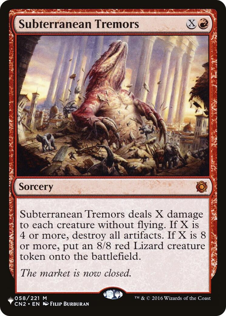 Image for Subterranean Tremors (58) (LIST) - Magic: The Gathering