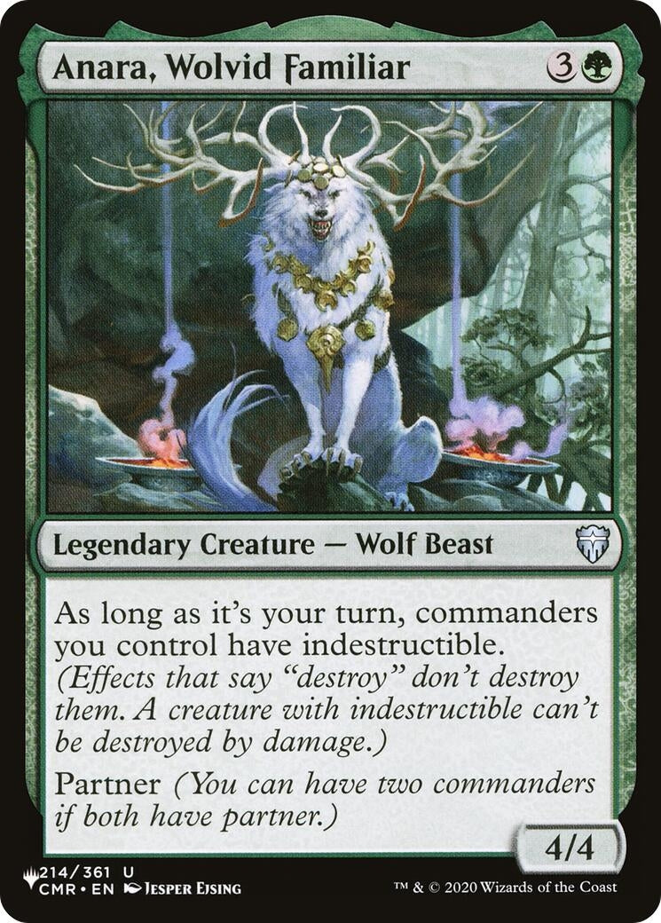 Image for Anara, Wolvid Familiar (214) (LIST) - Magic: The Gathering
