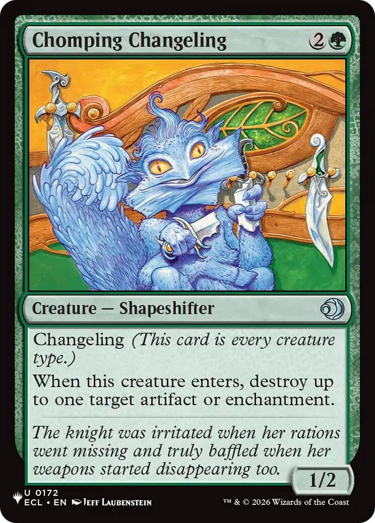 Image for Chomping Changeling (172) (LIST) - Magic: The Gathering
