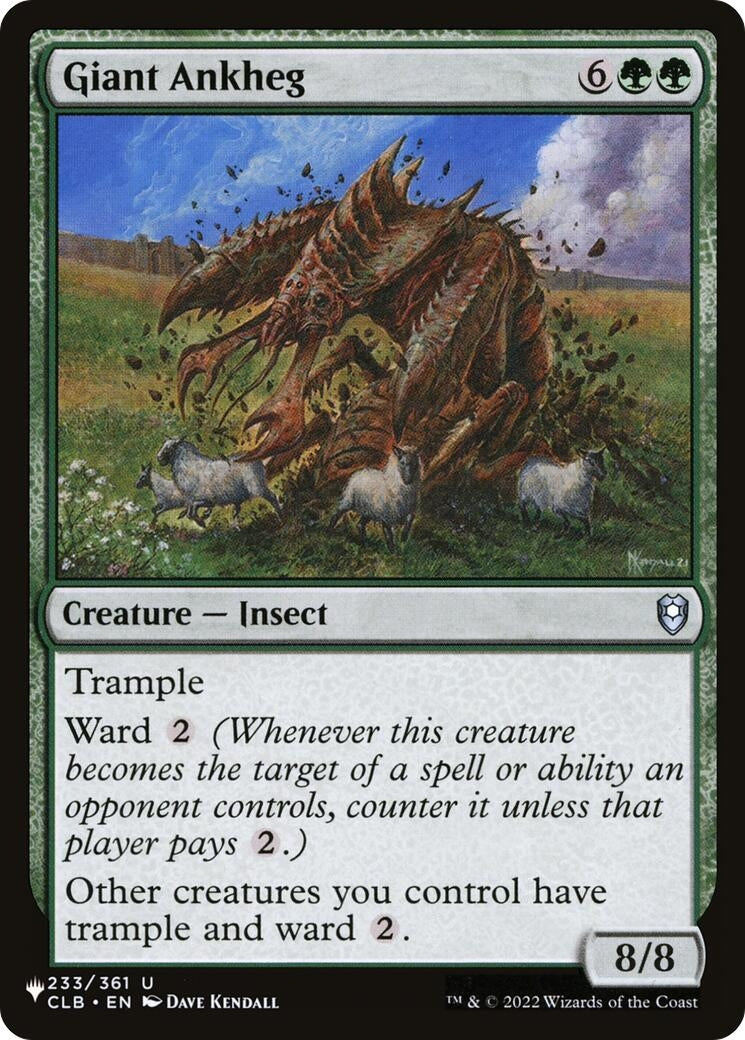 Image for Giant Ankheg (233) (LIST) - Magic: The Gathering