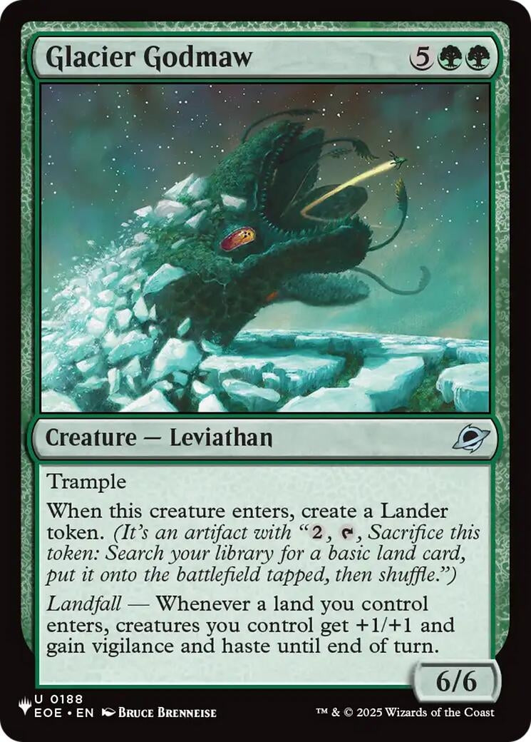 Image for Glacier Godmaw (188) (LIST) - Magic: The Gathering