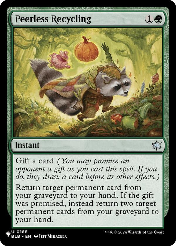 Image for Peerless Recycling (188) (LIST) - Magic: The Gathering