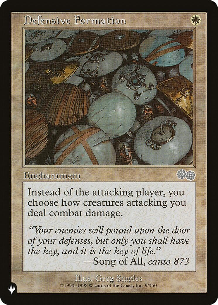 Image for Defensive Formation (9) (LIST) - Magic: The Gathering