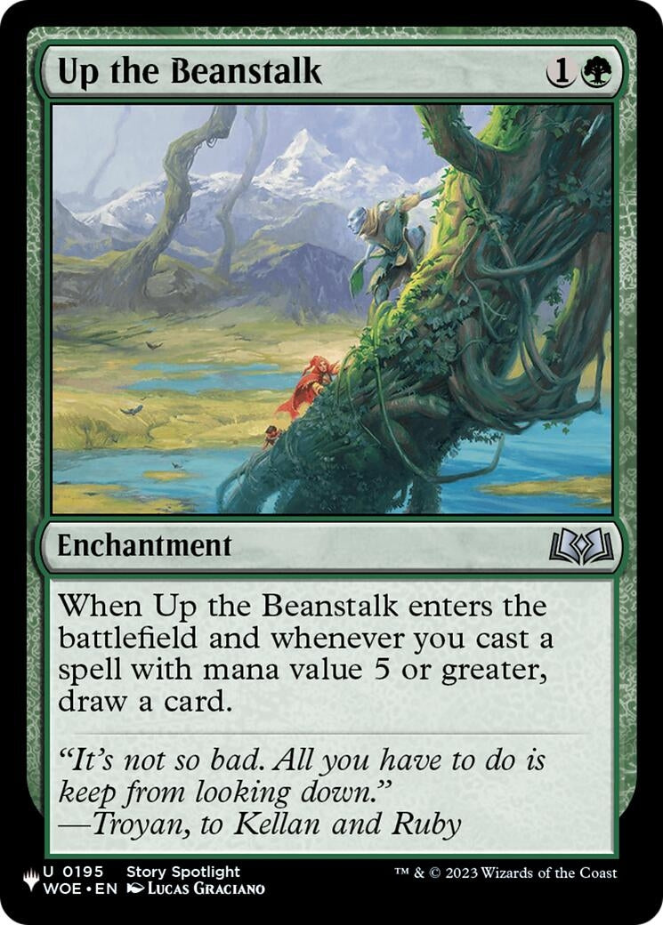 Image for Up the Beanstalk (195) (LIST) - Magic: The Gathering