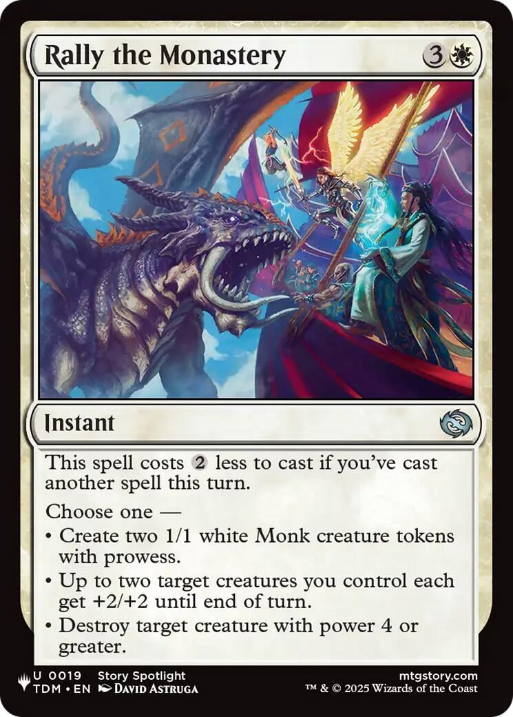 Image for Rally the Monastery (19) (LIST) - Magic: The Gathering