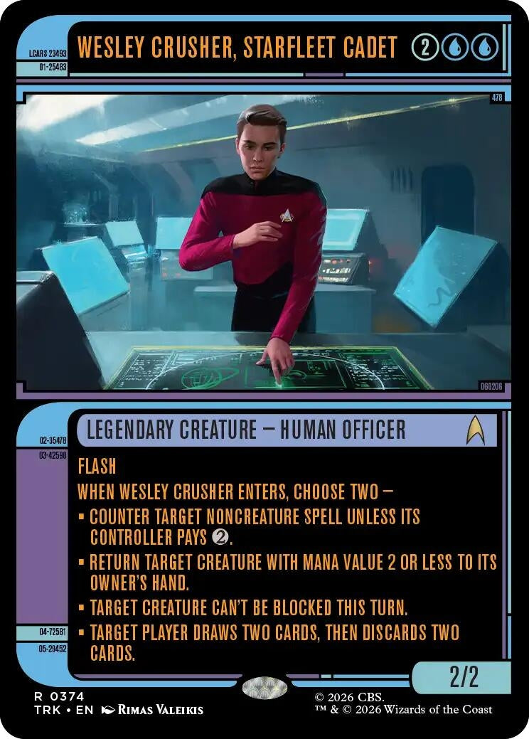 Image for Wesley Crusher, Starfleet Cadet (Showcase) (374) (TRK) - Magic: The Gathering