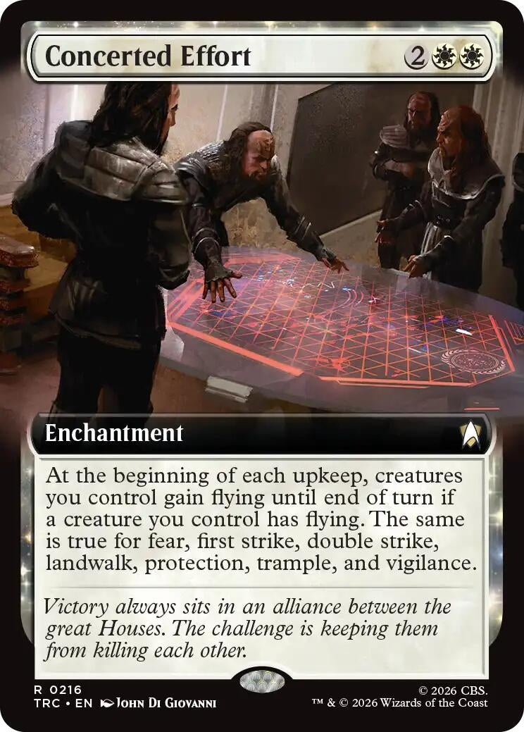 Image for Concerted Effort (Extended Art) (216) (TRC) - Magic: The Gathering