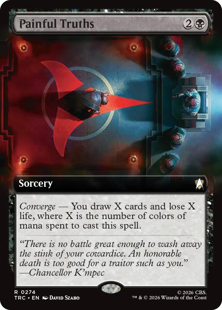 Image for Painful Truths (Extended Art) (274) (TRC) - Magic: The Gathering