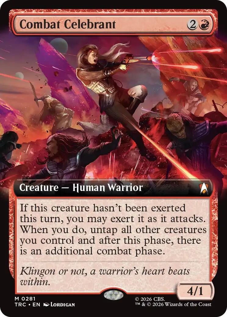 Image for Combat Celebrant (Extended Art) (281) (TRC) - Magic: The Gathering