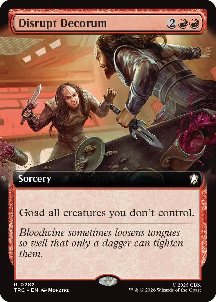 Image for Disrupt Decorum (Extended Art) (282) (TRC) - Magic: The Gathering