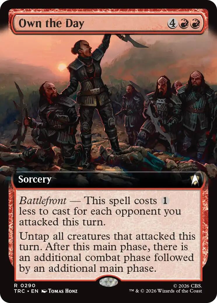 Image for Own the Day (Extended Art) (290) (TRC) - Magic: The Gathering