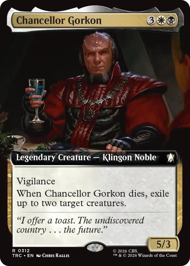 Image for Chancellor Gorkon (Extended Art) (312) (TRC) - Magic: The Gathering