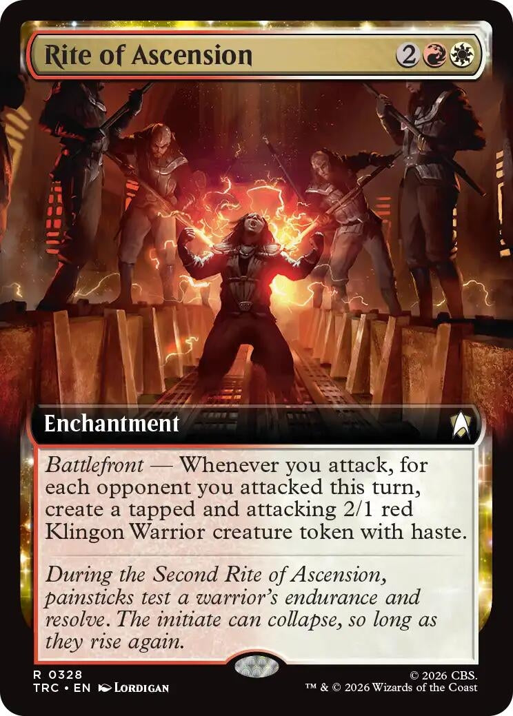 Image for Rite of Ascension (Extended Art) (328) (TRC) - Magic: The Gathering