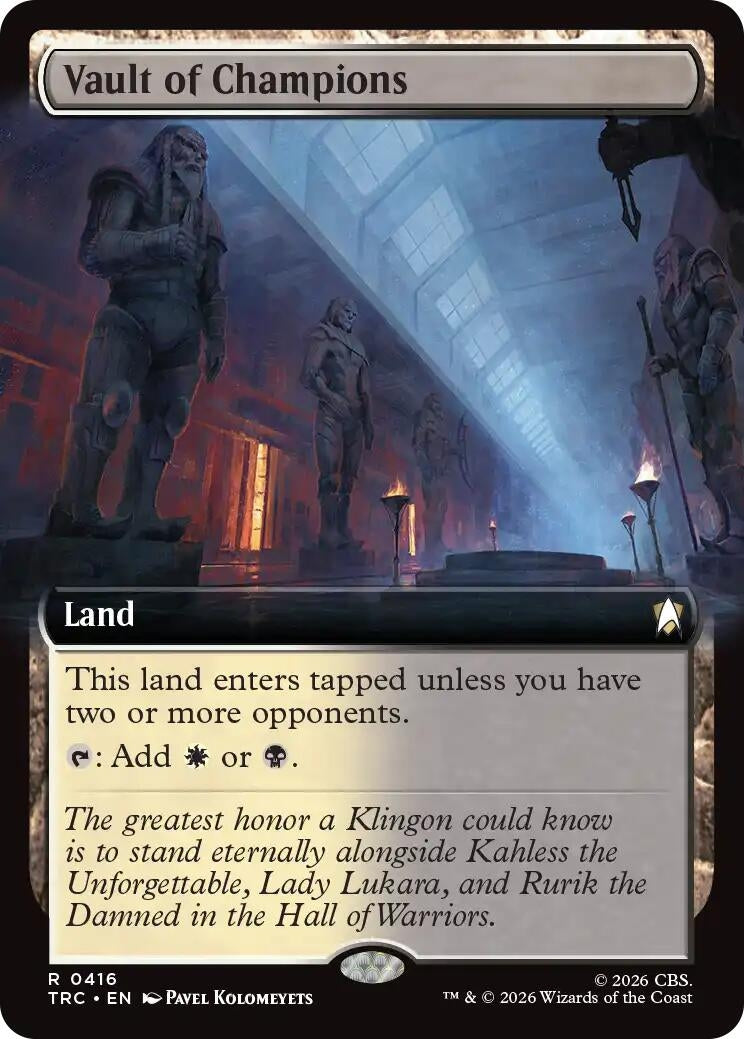 Image for Vault of Champions (Extended Art) (416) (TRC) - Magic: The Gathering