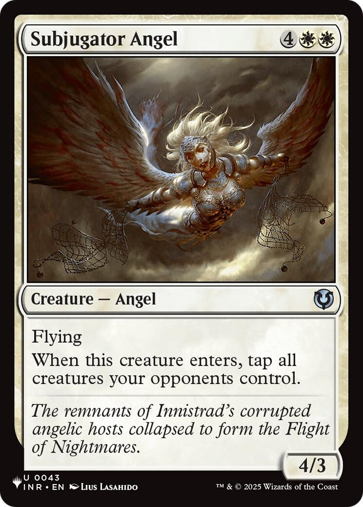 Image for Subjugator Angel (43) (LIST) - Magic: The Gathering