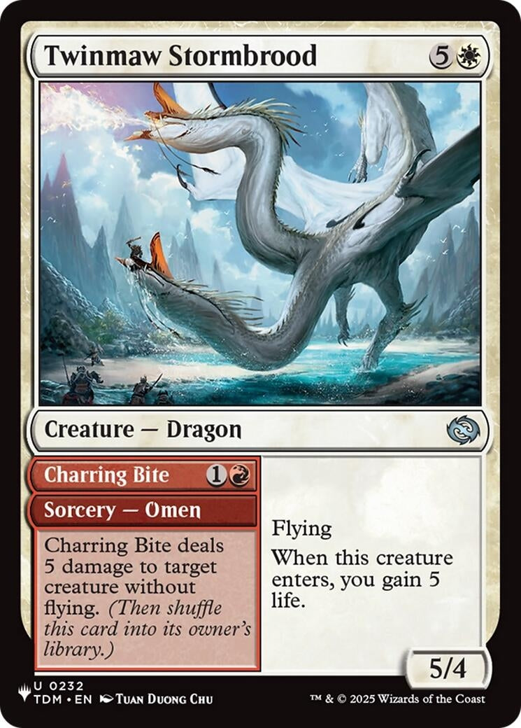 Image for Twinmaw Stormbrood (232) (LIST) - Magic: The Gathering