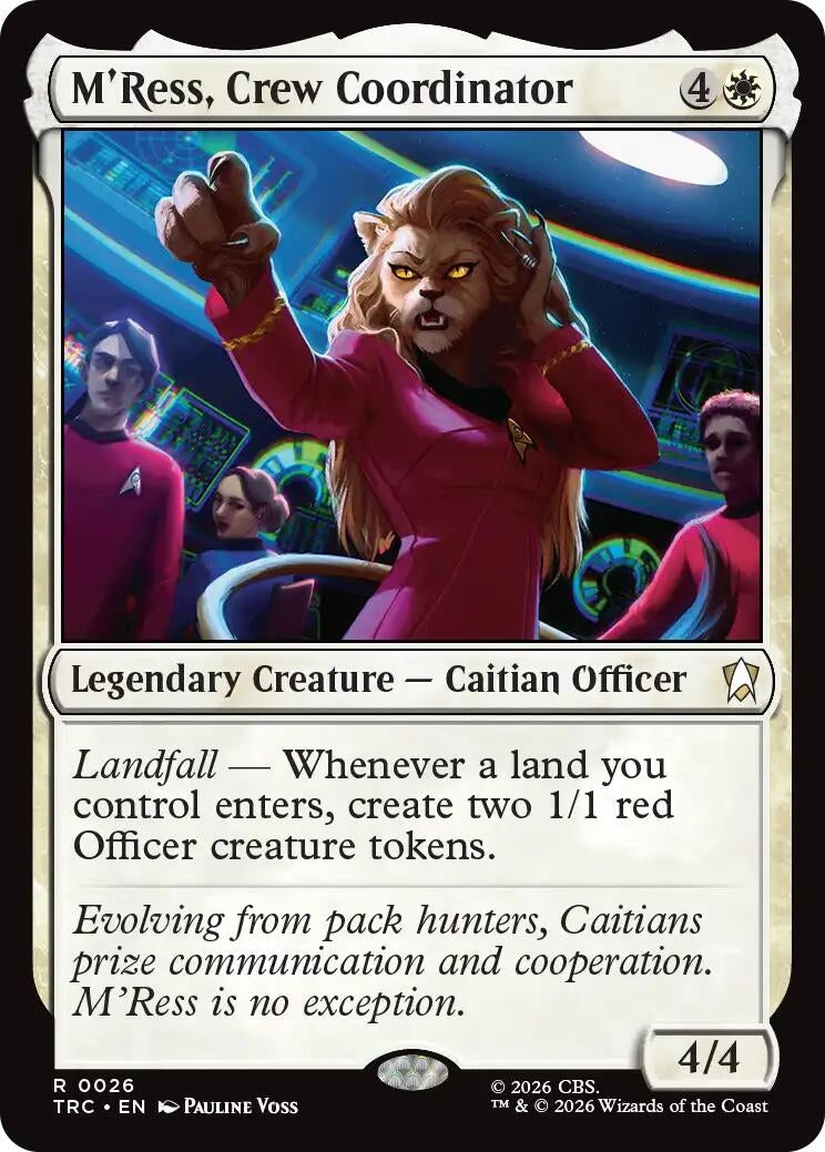 Image for M'Ress, Crew Coordinator (Surge Foil) (26) (TRC) - Magic: The Gathering