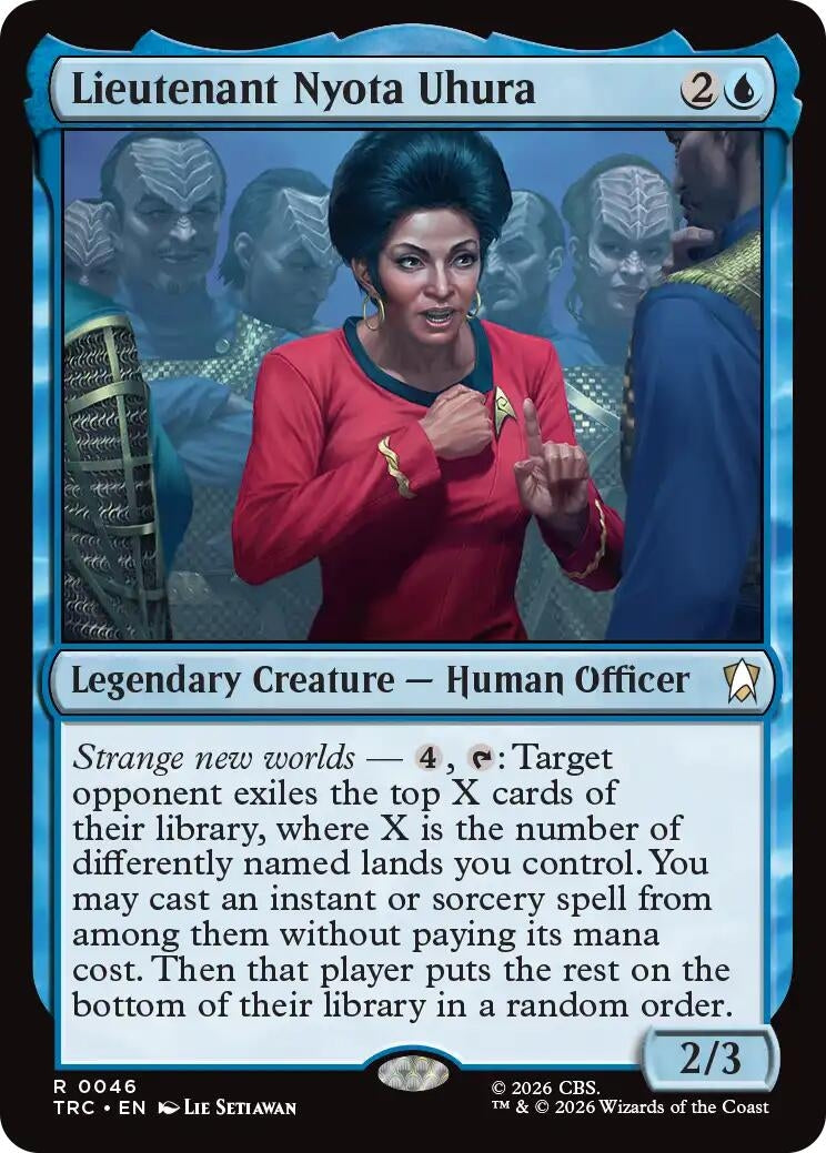 Image for Lieutenant Nyota Uhura (Surge Foil) (46) (TRC) - Magic: The Gathering