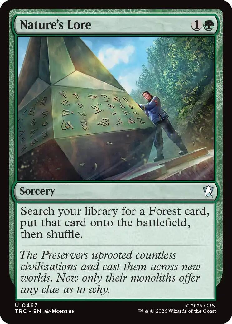 Image for Nature's Lore (467) (TRC) - Magic: The Gathering
