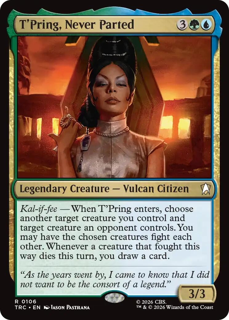 Image for T'Pring, Never Parted (106) (TRC) - Magic: The Gathering